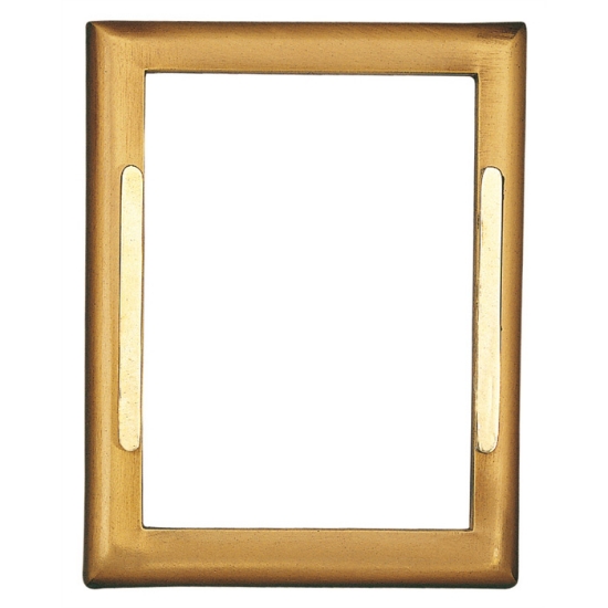 Immagine di Cornice porta-foto rettangolare con decorazione dorata - Linea Cotile - Bronzo