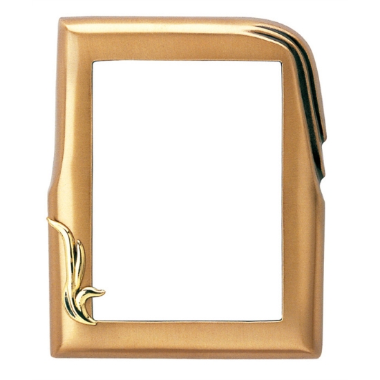 Imagen de Marco de fotos rectangular - Acabado bronce con decoración dorada - Línea Olla Fela - Bronce