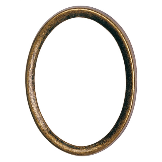 Imagen de Marco de fotos ovalado con borde fino - Acabado en bronce Glitter - Línea Pisside - Bronce