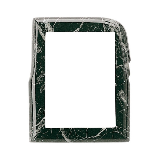 Imagen de Marco de fotos rectangular - Acabado mármol Nero Marquinia - Línea Olla - Bronce