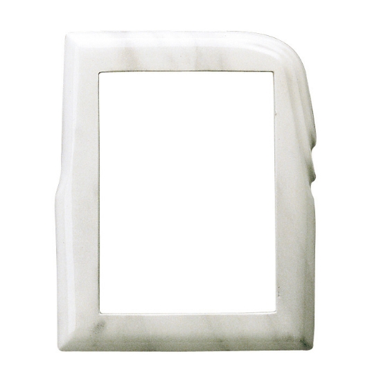 Immagine di Cornice porta-foto rettangolare - Finitura marmo Carrara - Linea Olla - Bronzo