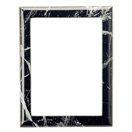 Imagen de Marco de fotos rectangular - Acabado mármol Nero Marquinia - Línea Cotile - Bronce