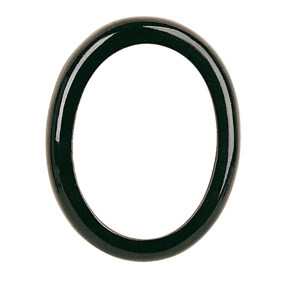 Picture of Oval photo frame - Black finish - Olpe line - Bronze