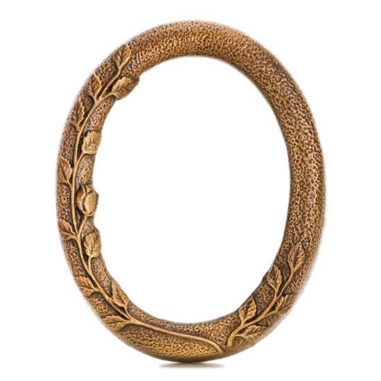 Imagen de Marco de fotos ovalado decorado - Línea Meg - Moldura de concha de bronce