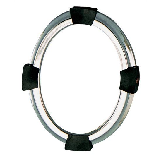 Picture of Oval photo frame in steel, doric line