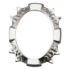 Picture of Oval photo frame in ivy steel
