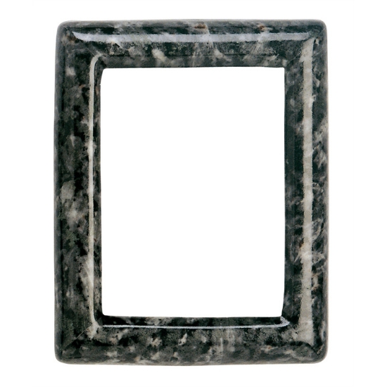 Immagine di Cornice porta-foto rettangolare - Finitura marmo Labrador - Porcellana