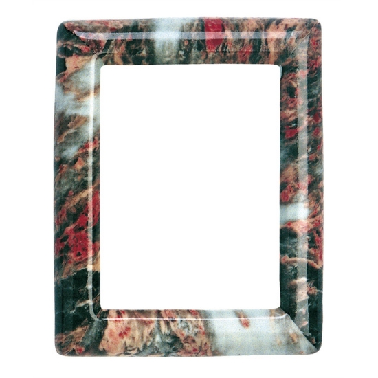 Picture of Rectangular photo frame - Pearl marble finish - Porcelain