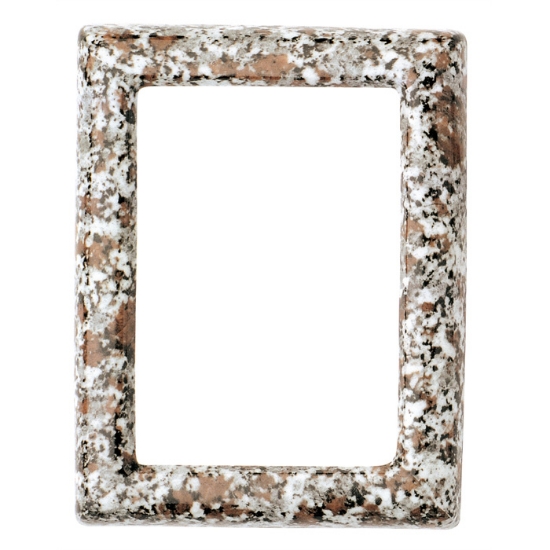 Immagine di Cornice porta-foto rettangolare - Finitura marmo Beta - Porcellana