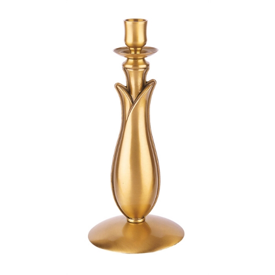 Picture of Bronze candlestick in the shape of a tulip
