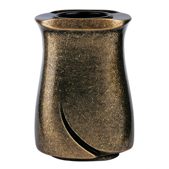 Immagine di Vaso portafiori per lapide - Linea Idria - Bronzo glitter
