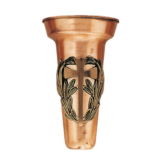 VASO PORTAFIORI IN PLASTICA BRONZO - Diviemme