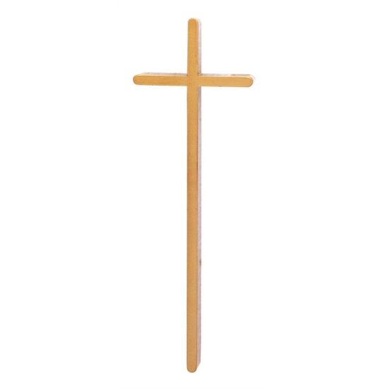 Immagine di Croce semplice in bronzo lucido