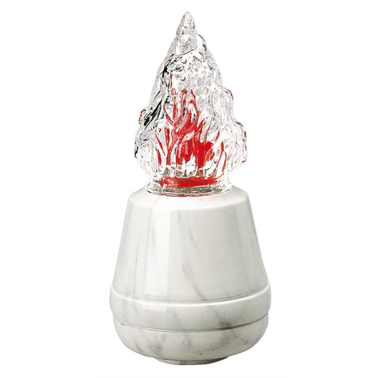 Picture of Votive lamp for tombstones - Cotile Line - Bronze with Carrara finish