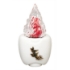 Immagine di Lampada votiva per lapidi - Linea Olpe volo - Bronzo bianco con decorazione colombe