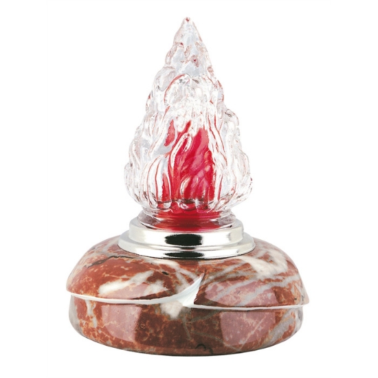 Picture of Recessed lamp for ground tombs - Victoria Line Red Marble France - Porcelain