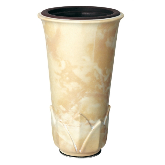 Picture of Flower vase for tombstone - Calice line - Onyx fiber - Porcelain