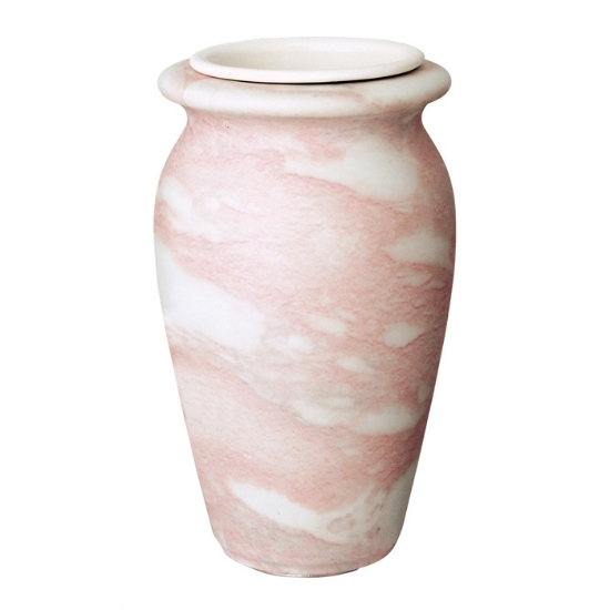 Immagine di Vaso portafiori per lapide - Linea Venere rosa - Porcellana