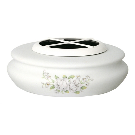 Picture of Recessed flower vase for ground graves or for shelves - Venere Venere line - Porcelain