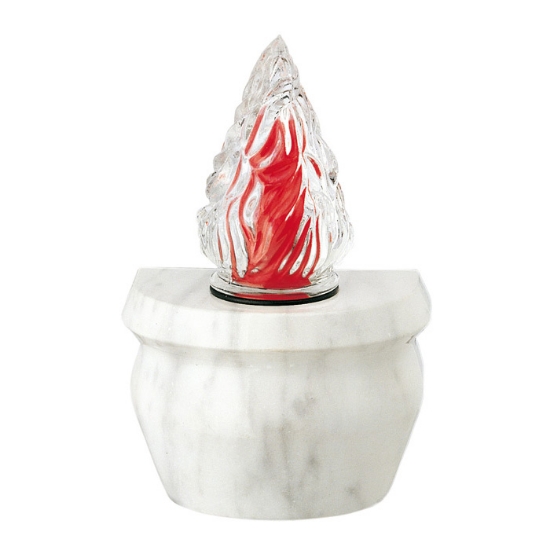 Picture of Votive lamp for tombstones - Giara Line - Bronze with Carrara finish