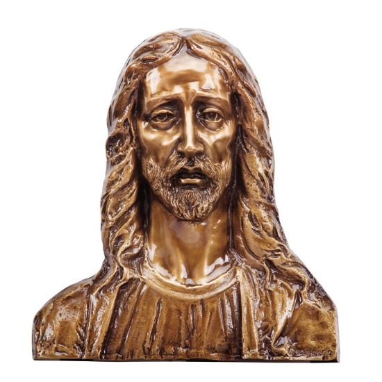 Immagine di Targa con bassorilievo in bronzo per cappella cimiteriale - Gesù Cristo