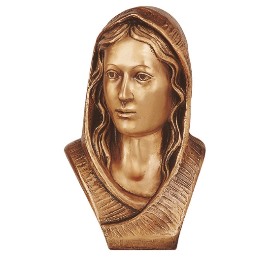 Image sur Statue en bronze - Buste de Madone