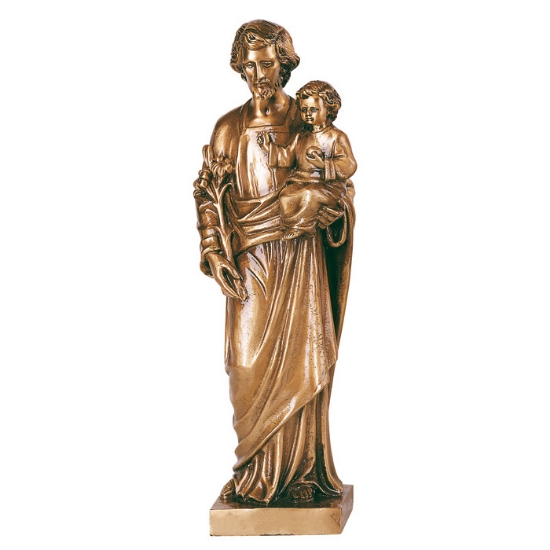 Image sur Statue en bronze - Saint Joseph