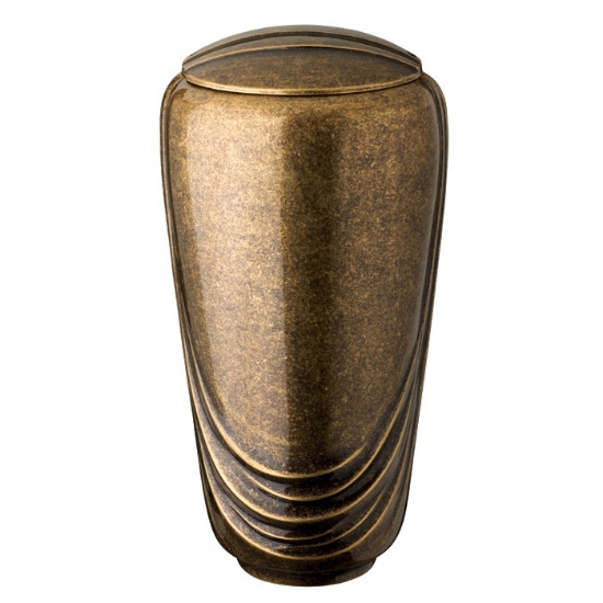 Picture of Glitter bronze cinerary urn for cremation ashes - Pelike line (cm 29)