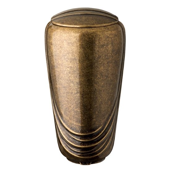 Picture of Glitter bronze cinerary urn for cremation ashes - Pelike line (20 cm)