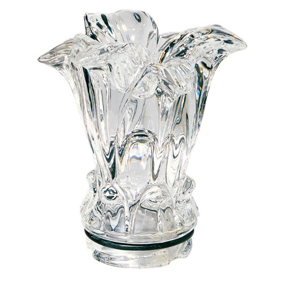 Immagine di Cristallo a forma di giglio per lampada votiva per lapidi