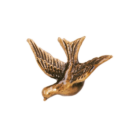 Imagen de Decoración de bronce que representa una paloma