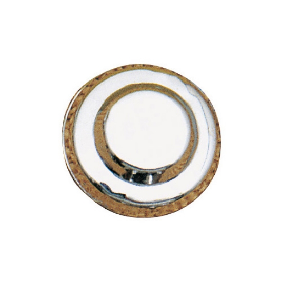 Immagine di Borchia rotonda con rilievo in acciaio (non portante)