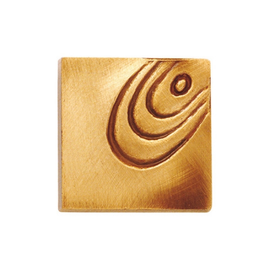 Picture of Square bronze stud with engraving (non load-bearing)