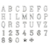 Imagen de Letras y números de acero para lápidas - Modelo Romano Estricto