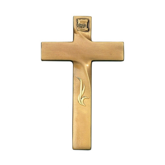 Imagen de Cruz de bronce con decoración dorada - Línea Olla Fela