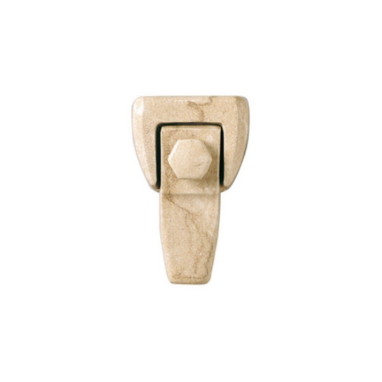 Image sur Etrier compact en bronze pour le support de la pierre tombale - Finition marbre Botticino (4,5x8)