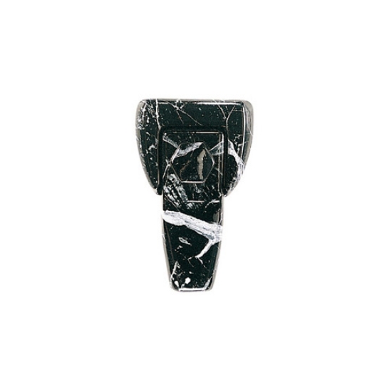 Imagen de Soporte compacto de bronce para fijación de lápida - Acabado mármol Negro Marquinia (4.5x8)
