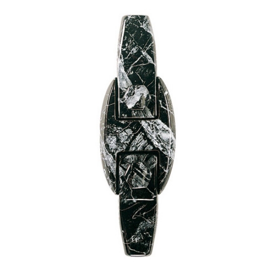 Imagen de Soporte compacto de bronce para fijación de lápida - Acabado mármol Negro Marquinia (8x16)