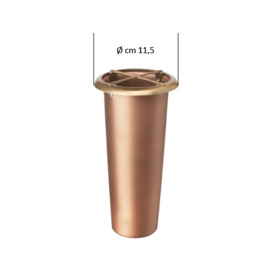 Image sur Vase intérieur de rechange en cuivre pour jardinière (cm 22x9,8 diamètre)