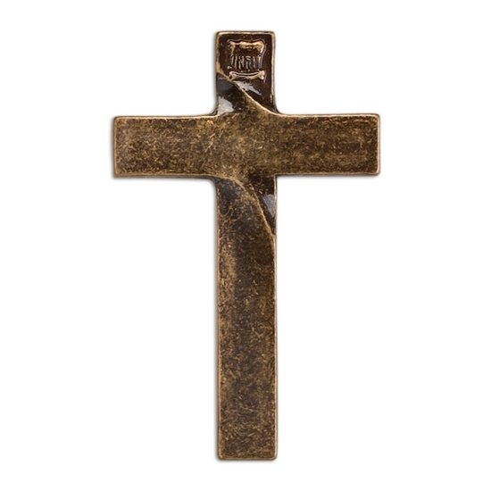 Imagen de Cruz de bronce con Acabado Glitter
