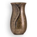 Image de Vase à fleurs pour pierre tombale - Ligne Apulo - Bronze Glitter