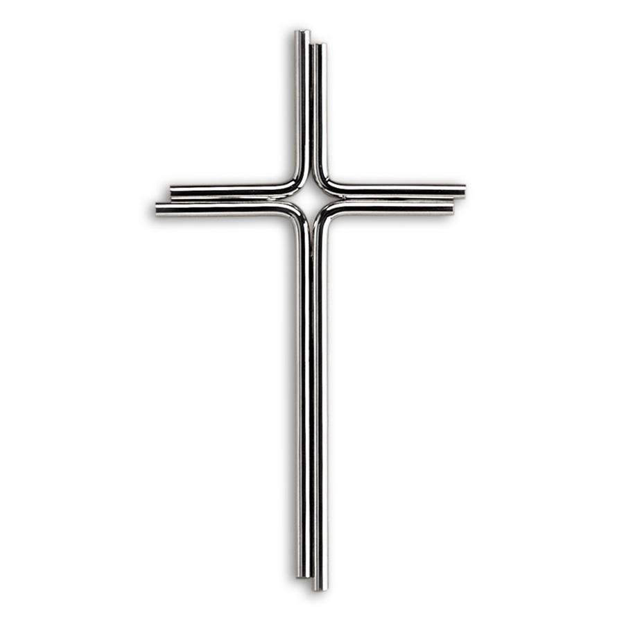 Image de Croix en acier pour pierres tombales et chapelles - Section tubulaire