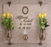 Picture of Flower vase for gravestone - Apulo Line - Glitter Bronze