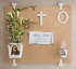Picture of Stylized white porcelain parchment for tombstones - With personalized dedication