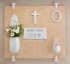 Picture of Flower vase for gravestone - White Cross Line - Porcelain
