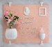 Picture of Flower tray for gravestone - White Empire Line - Porcelain