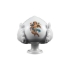 Immagine di Pomo pugliese (pumo) in ceramica decorata - Decorato con angeli - Altezza 12 cm