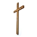 Image sur Croix stylisée en bronze poli avec décorations